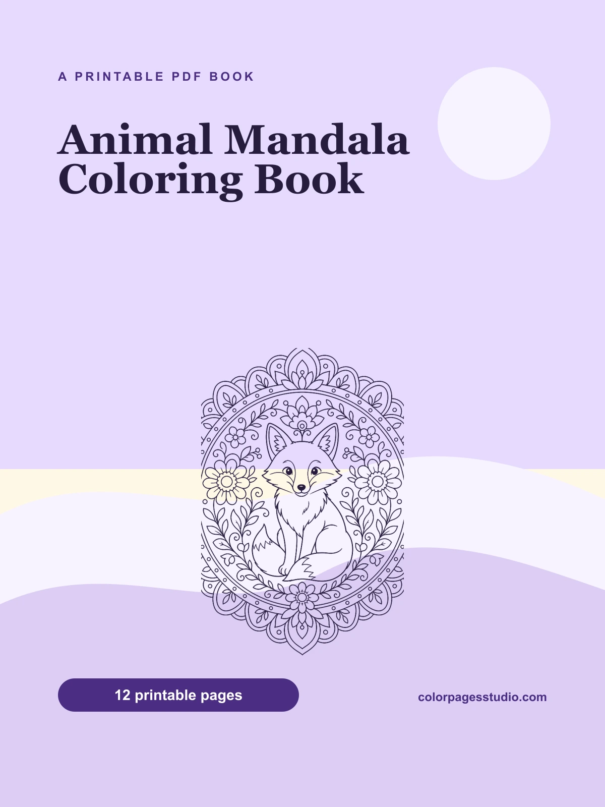 Animal Mandala Coloring Book cover