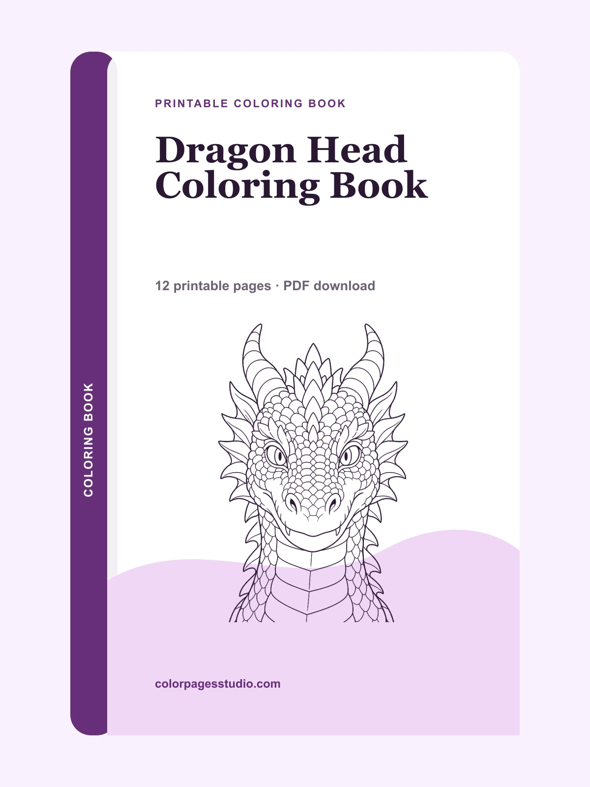 Dragon Head Coloring Book cover