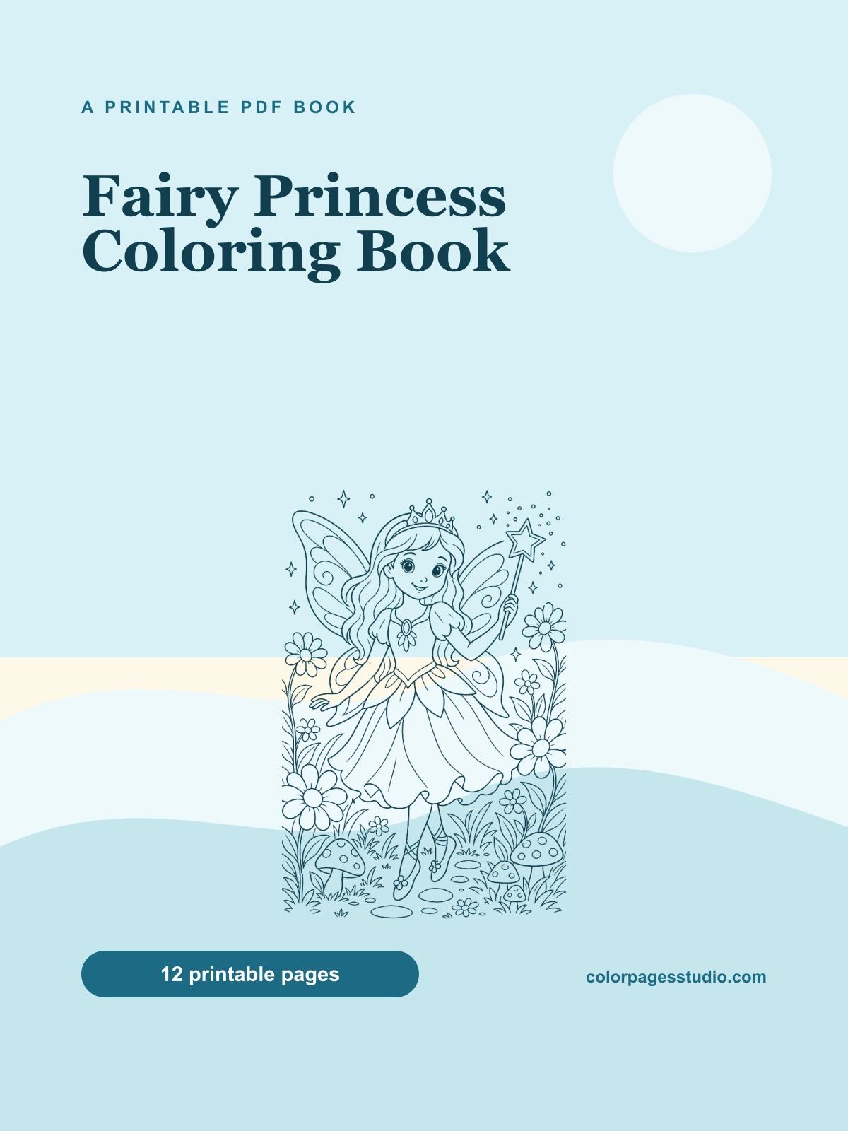 Fairy Princess Coloring Book cover