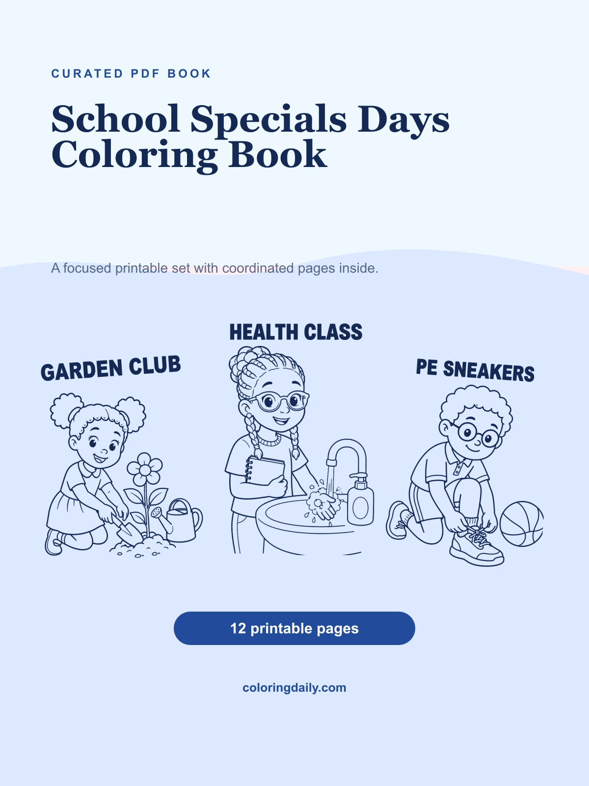 School Specials Days Coloring Book cover