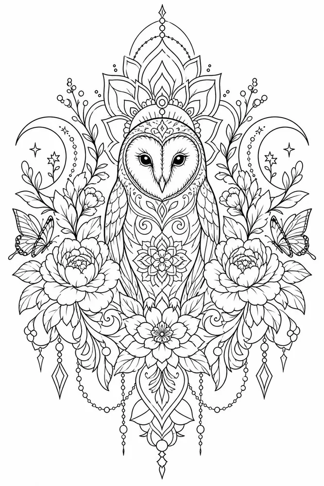 Tattoo Adult Dagger Free Ornamental Tattoo printable coloring page