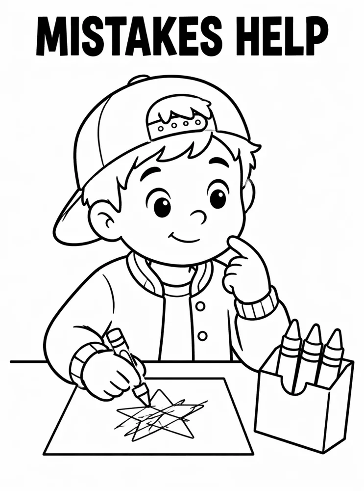 First Week School Readiness Mistakes Help printable coloring page