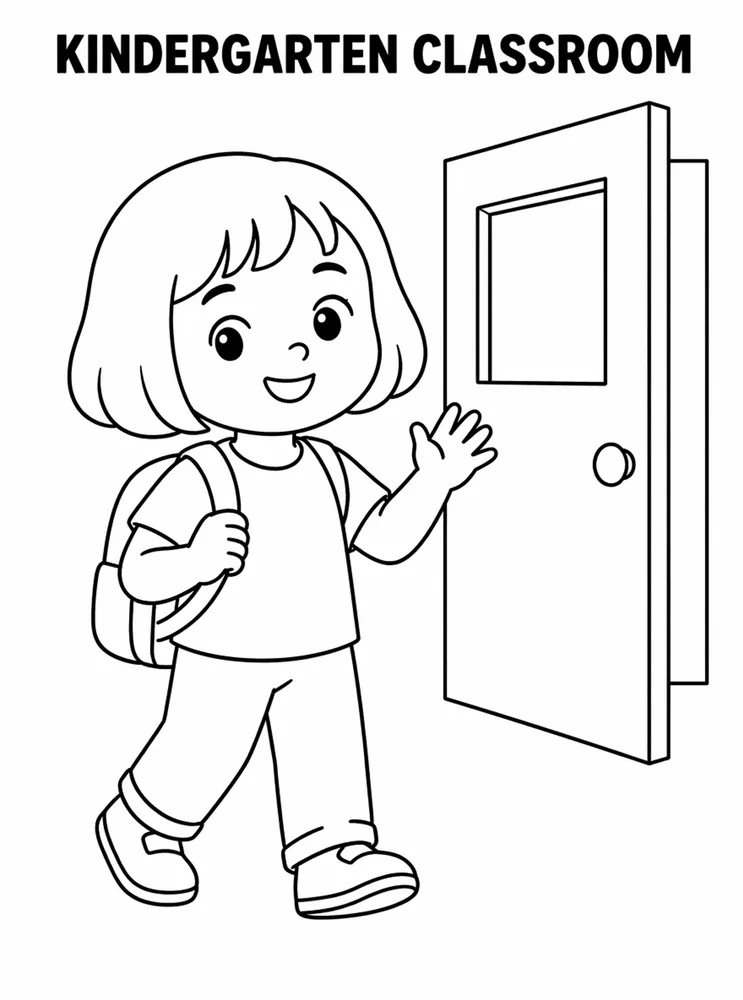 Kindergarten Back to School Kindergarten Classroom Tour printable coloring page