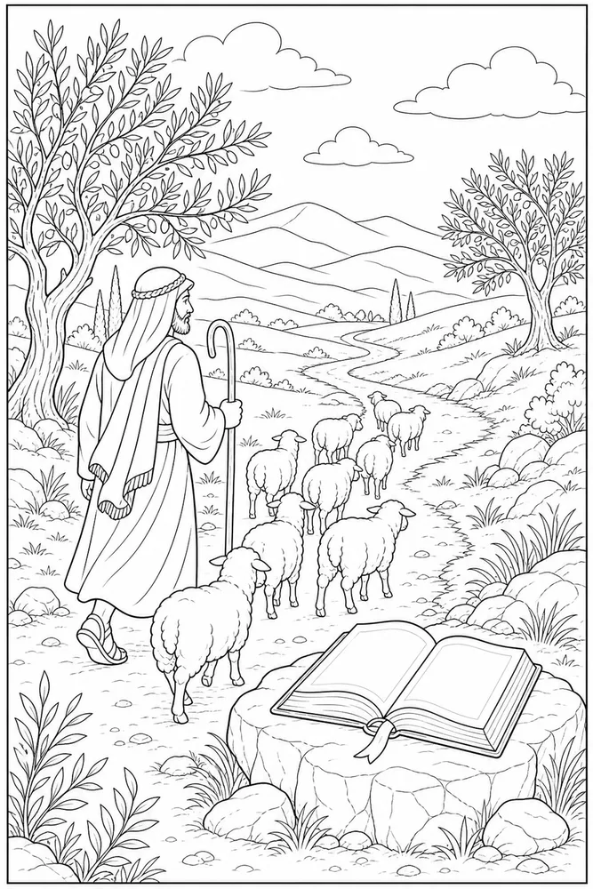 Bible for Adults Bible for adults shepherd path coloring page