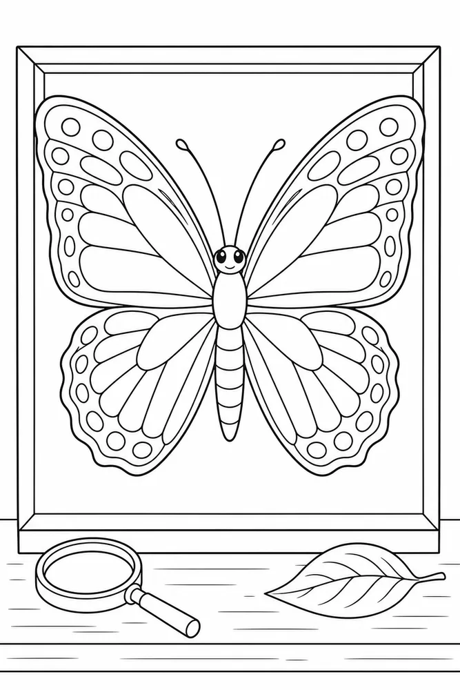 Butterfly Butterfly Classroom Specimen coloring page