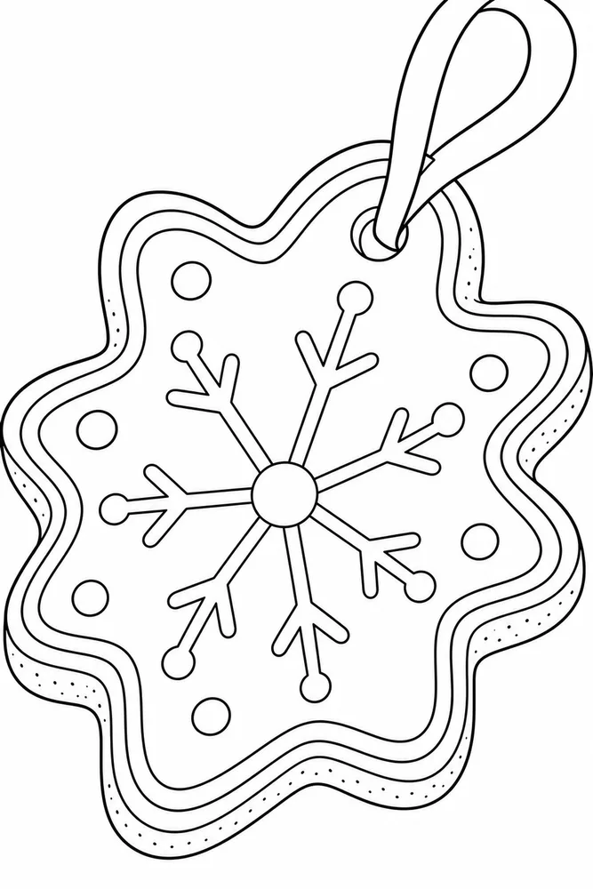 Christmas Gingerbread Christmas gingerbread close up detail coloring page