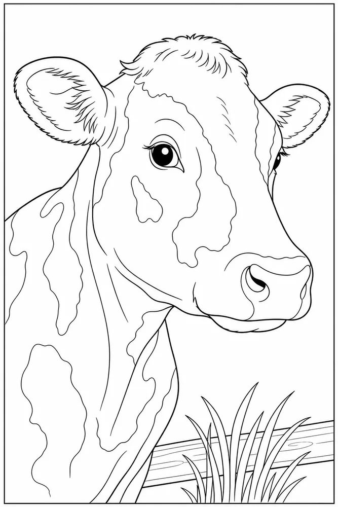 Cow Print Cow print close up detail coloring page