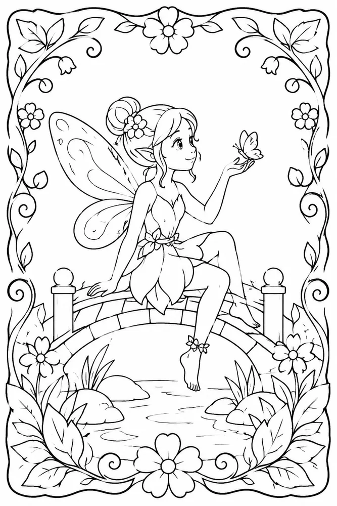 Fairy Wings Fairy Wings Tiny Bridge coloring page