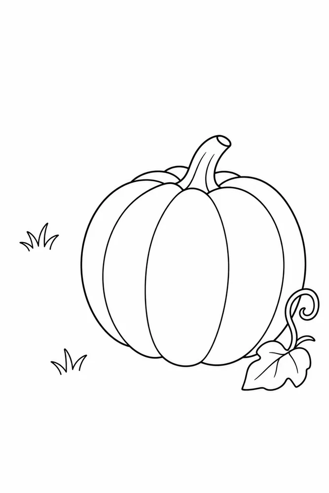 Halloween Pumpkin Halloween pumpkin easy beginner page coloring page