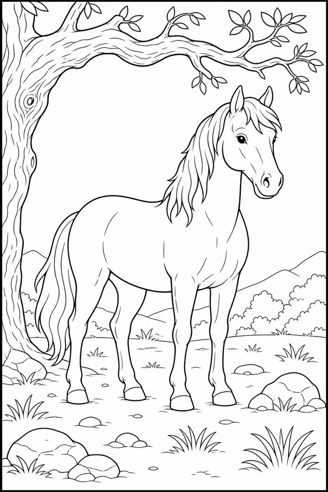 Wild Horse Branch Perch coloring page
