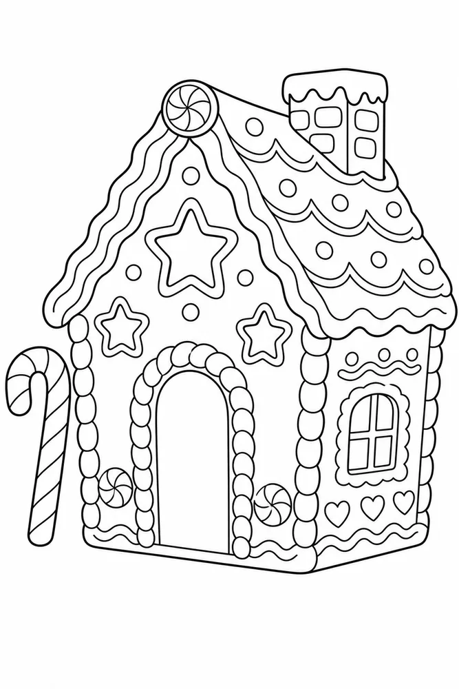 Christmas Coloring Pages for Kids Coloring Pages preview: Christmas Coloring Pages for Kids Christmas coloring pages for kids front portrait coloring page
