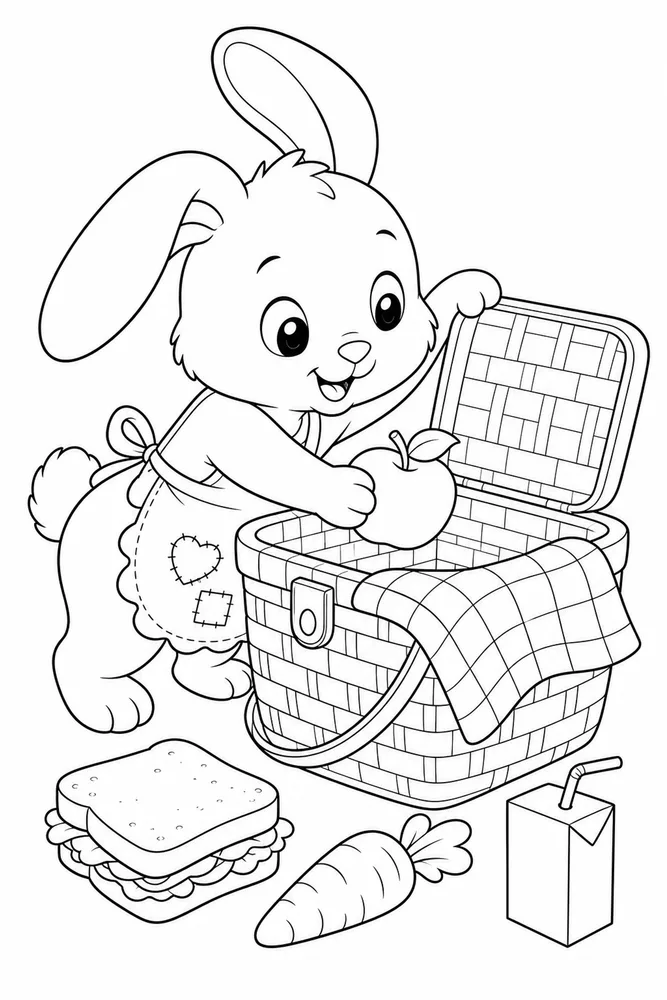 Cute Coloring Pages for Kids Cute coloring pages for kids activity scene coloring page