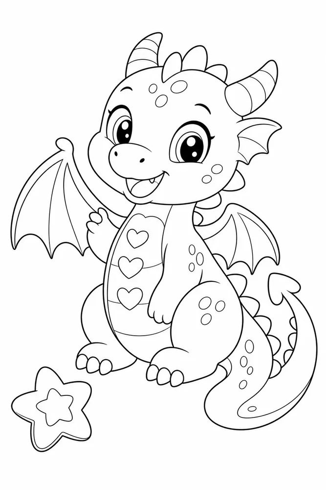 Cute Coloring Pages for Kids Cute coloring pages for kids front portrait coloring page