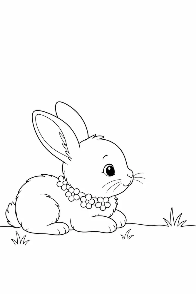 Cute Coloring Pages for Kids Cute coloring pages for kids simple scene coloring page