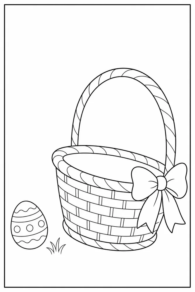 Easter Coloring Pages for Kids Easter coloring pages for kids easy beginner page coloring page