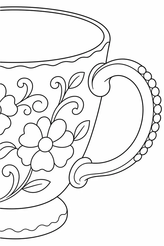 Easy Coloring Pages for Kids Easy coloring pages for kids close up detail coloring page