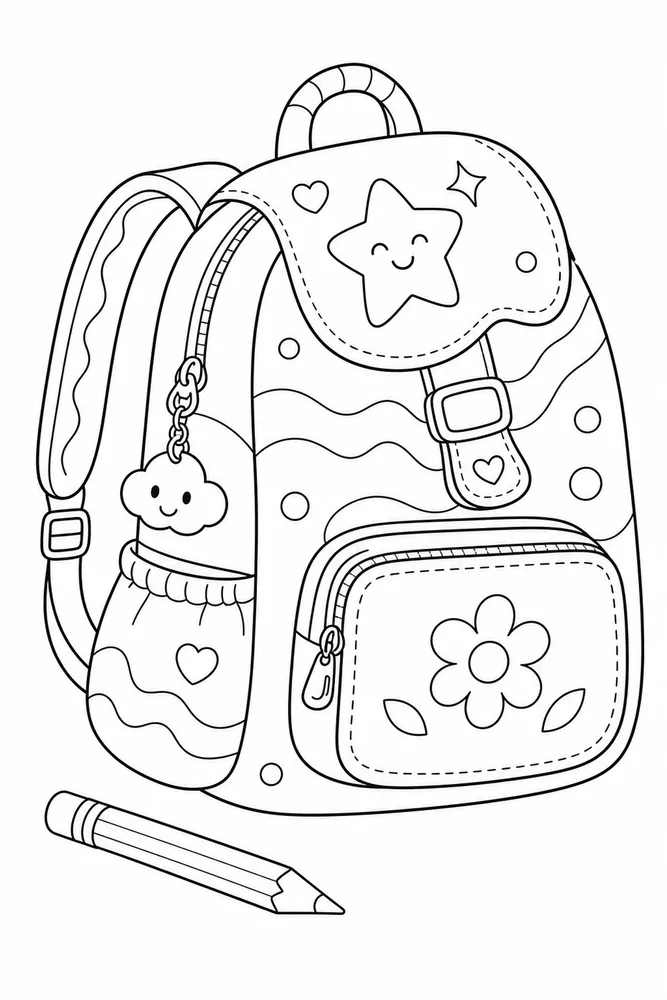 Simple Coloring Pages for Kids Simple coloring pages for kids front portrait coloring page
