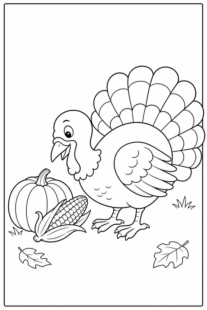 Thanksgiving Coloring Pages for Kids Thanksgiving coloring pages for kids easy beginner page coloring page