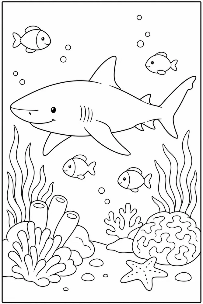 Lemon Shark Lemon Shark Reef Swim coloring page