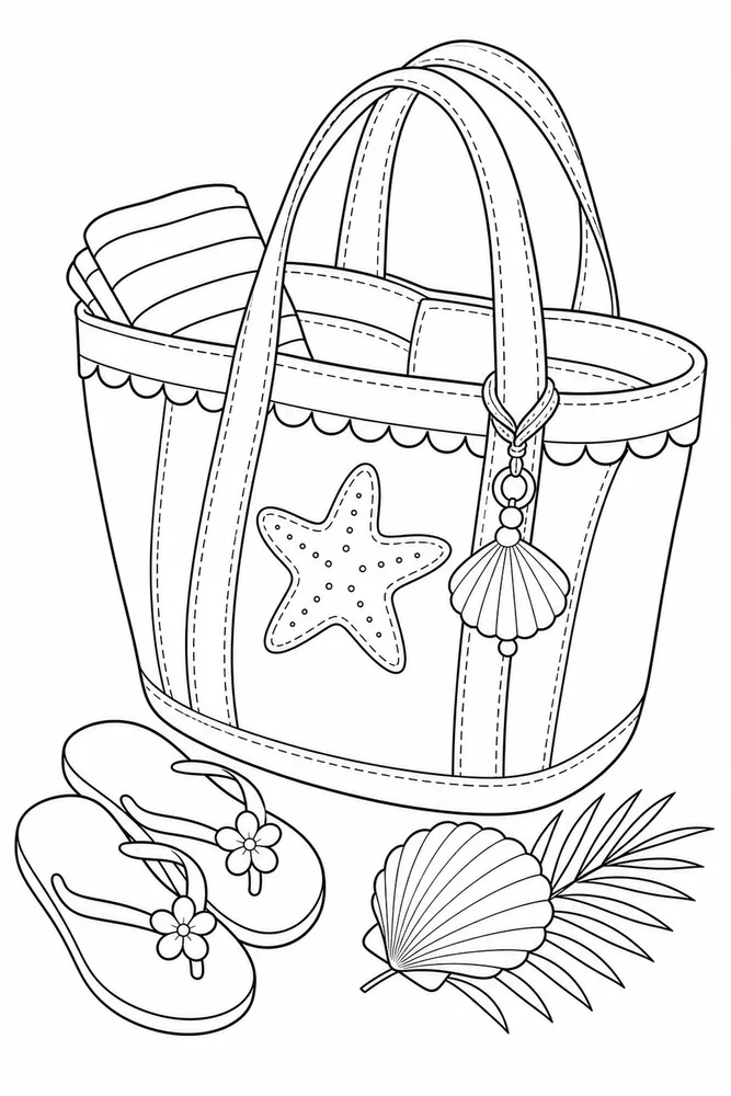 Hello Summer Coloring Pages preview: Hello Summer Hello summer front portrait coloring page