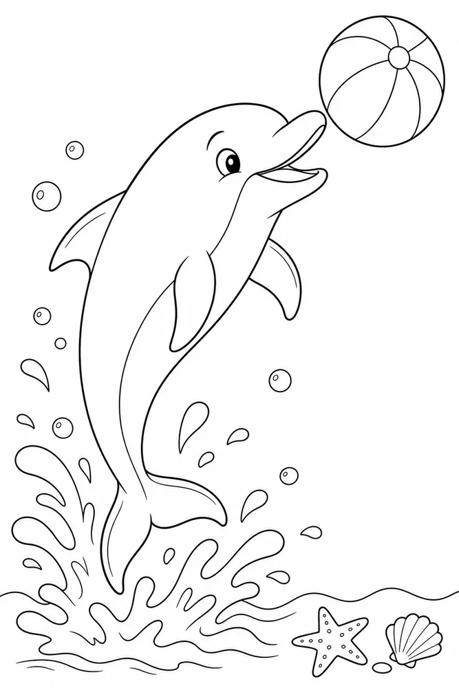Summer Animals Summer animals playful pose coloring page