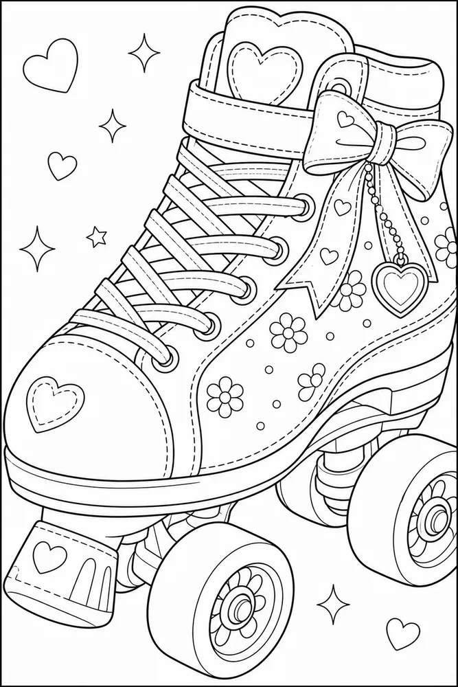 Cute Coloring Pages for Teens Cute coloring pages for teens close up detail coloring page