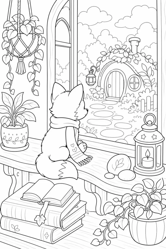 Cute Coloring Pages for Teens Cute coloring pages for teens habitat background coloring page