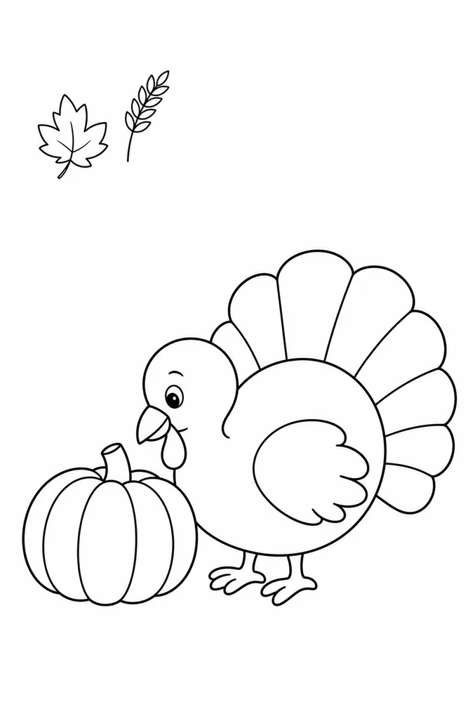 Thanksgiving Preschool Thanksgiving preschool easy beginner page coloring page