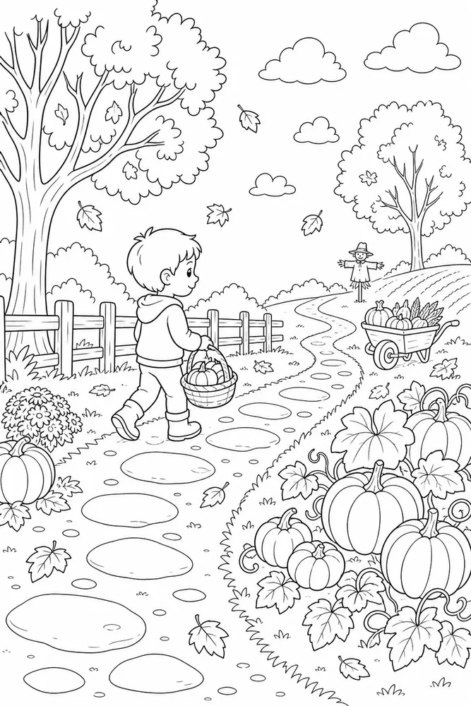 Thanksgiving Preschool Thanksgiving preschool outdoor path coloring page