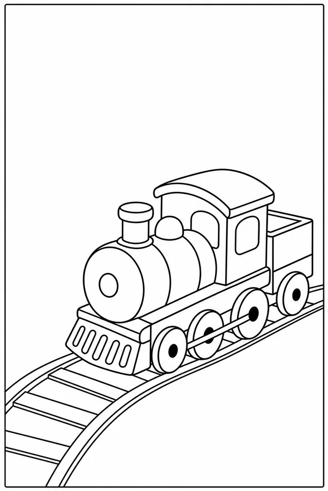 Easy Train Easy train easy beginner page coloring page