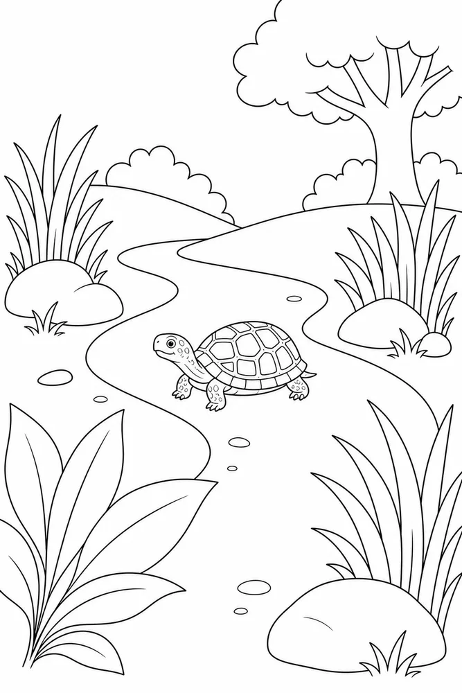 Box Turtle Box Turtle Shell Pattern coloring page