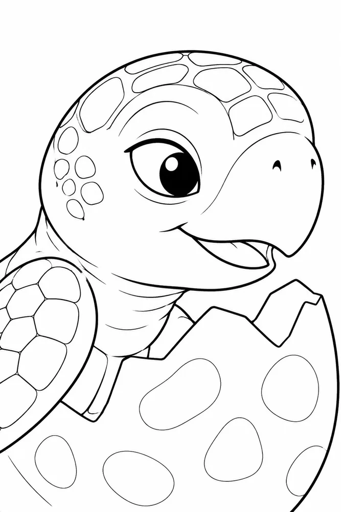 Sea Turtle Sea Turtle Baby Hatchling coloring page