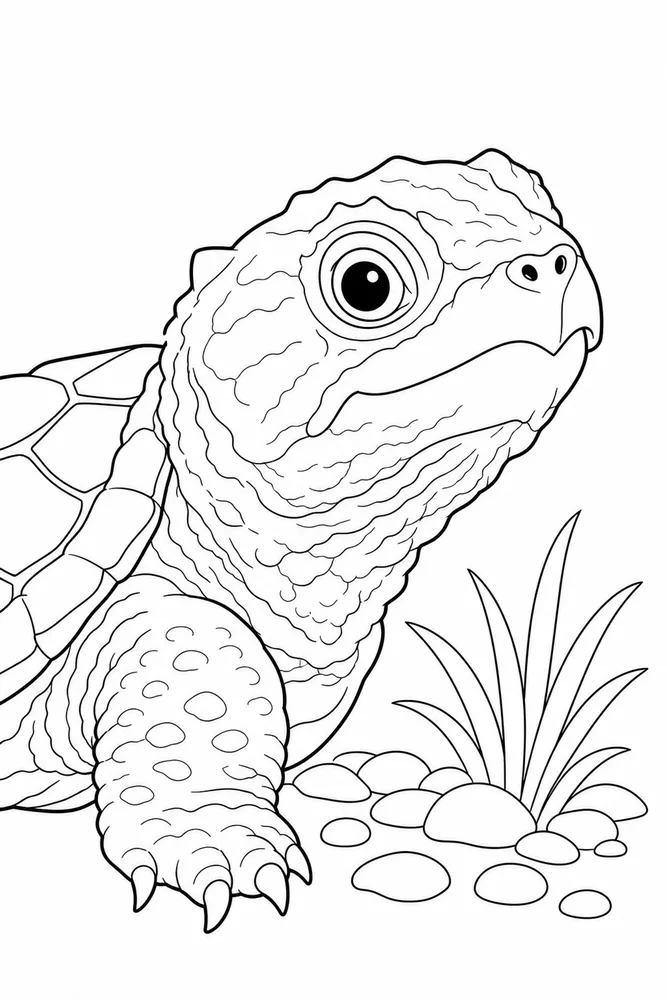 Snapping Turtle Snapping Turtle Baby Hatchling coloring page