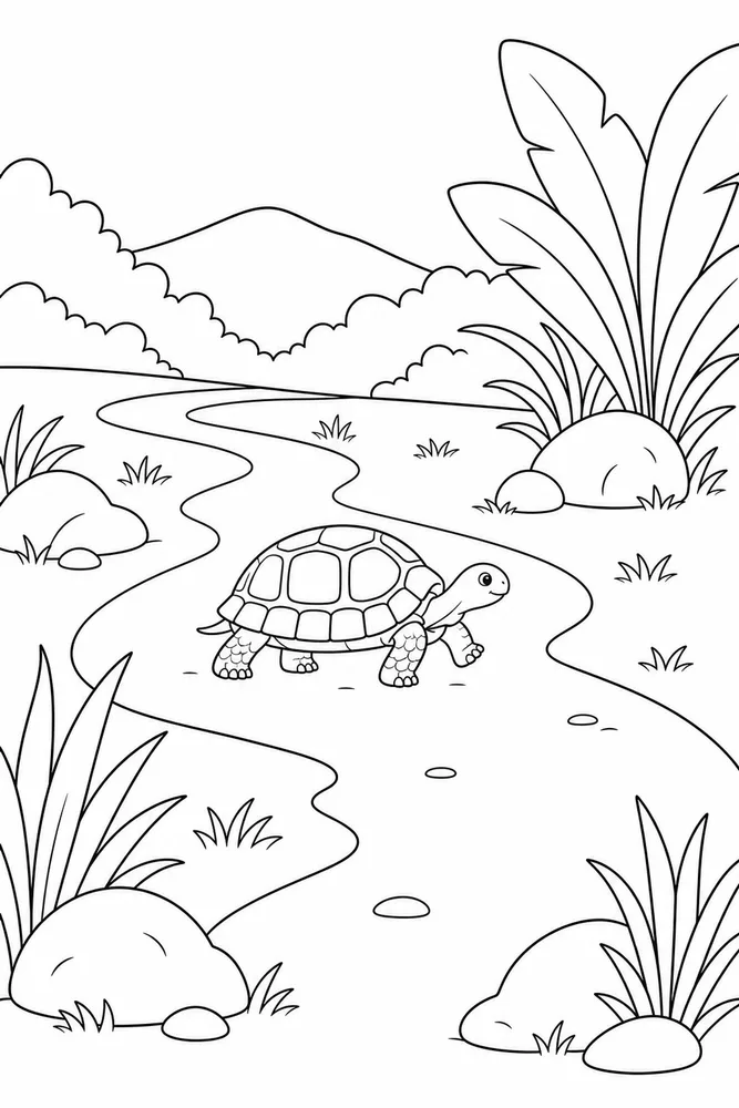 Tortoise Tortoise Shell Pattern coloring page